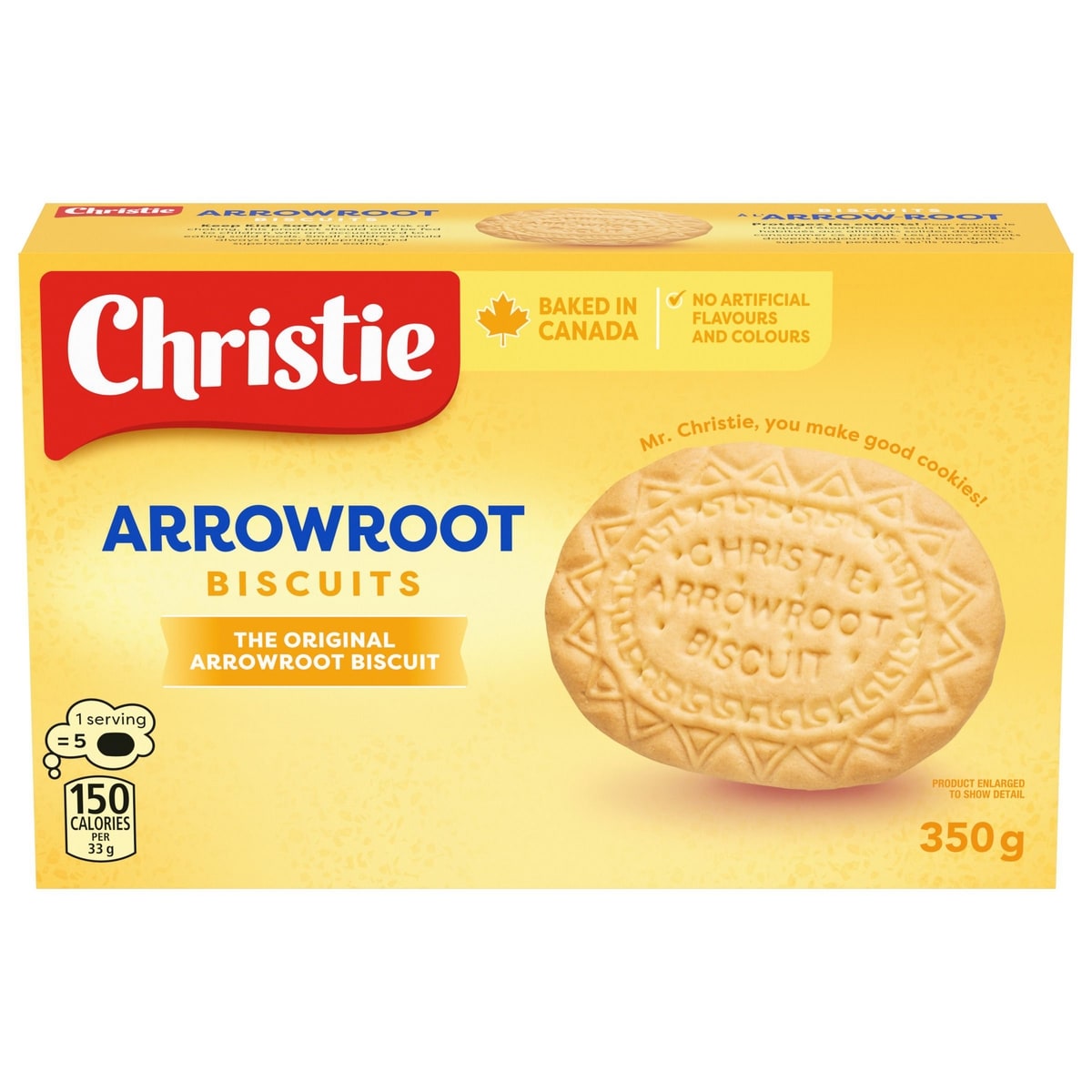 Christie Arrowroot Cookies, Biscuits 350 g, $1.85/100g