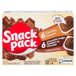 Hunt’s Snack Pack amoureux du chocolat 12x99.0 g, 0,38 $/100g