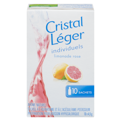 Crystal Light Cristal Léger Individuels, Limonade Rose 45 g, 10,64 $/100g