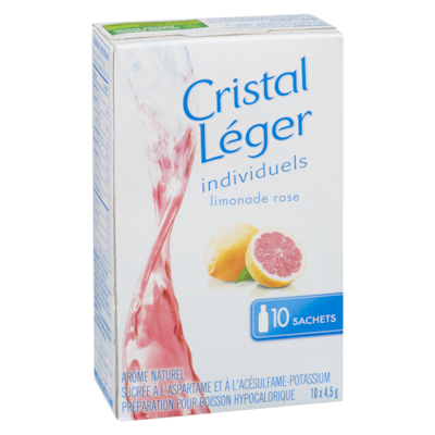 Cristal Léger Individuels, Limonade Rose