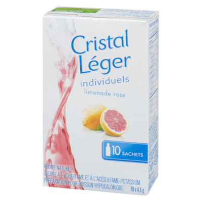 Cristal Léger Individuels, Limonade Rose