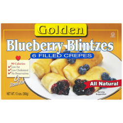 Golden Kosher Blueberry Blintzes 368 g, $2.93/100g