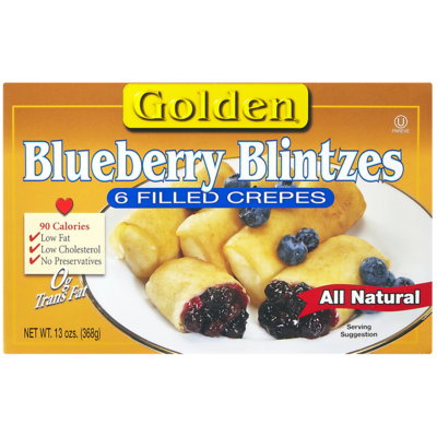 Golden Kosher Blueberry Blintzes 368 g, $3.26/100g