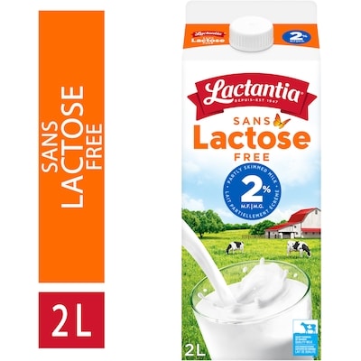 Lactantia Milk Lactose Free 2% Partly Skimmed  2 l, $0.31/100ml