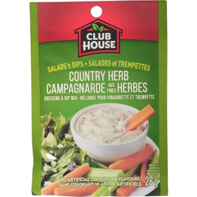 Club House Country Herb Salad 'N Dip 28 g, $8.89/100g