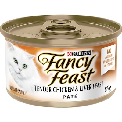 Purina Fancy Feast Pate Tender Liver & Chicken Feast, Wet Cat Food 85 g, $1.06/100g