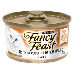 Purina Fancy Feast nourriture humide pour chats festin de poulet et de foie tendres 85 g, 1,52 $/100g