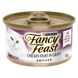 Purina Fancy Feast Grilled Chicken Feast in Gravy, Wet Cat Food 85 g, $1.40/100g