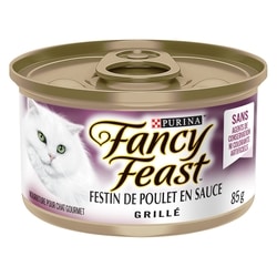 Purina Fancy Feast Grillé Festin de Poulet en Sauce, Nourriture Humide pour Chats 85 g 85 g, 1,06 $/100g