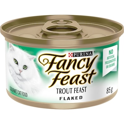 Purina Fancy Feast Flaked Trout Feast, Wet Cat Food 85 g, $1.06/100g