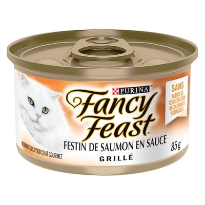 Purina Fancy Feast Festin de Saumon Grillée, Nourriture Humide pour Chats 85 g 85 g, 1,52 $/100g
