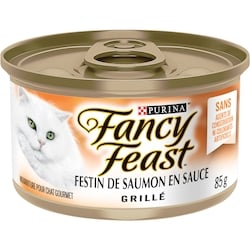 Purina Fancy Feast Festin de Saumon Grillée, Nourriture Humide pour Chats 85 g 85 g, 1,52 $/100g