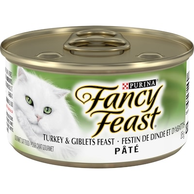 Purina Fancy Feast Paté Festin de Dinde et d'Abattis, Nourriture Humide pour Chats 85 g 85 g, 1,18 $/100g