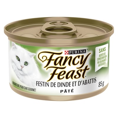 Purina Fancy Feast pâté nourriture humide pour chats festin de dinde et d'abattis 85 g, 1,06 $/100g