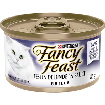 Purina Fancy Feast Festin de Dinde Grille en Sauce, Nourriture Humide pour Chats 85 g 85 g, 1,52 $/100g