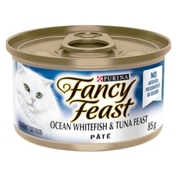 Purina Fancy Feast Pate Wet Cat Food Ocean Whitefish & Tuna Feast 85 g, $1.06/100g