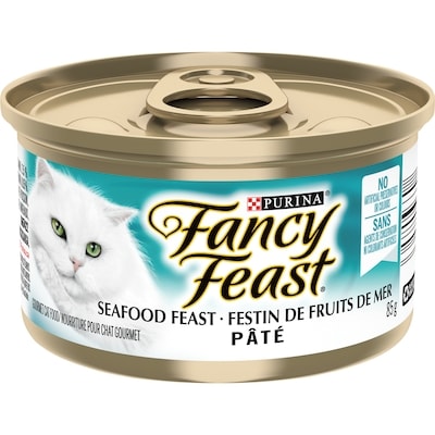 Purina Fancy Feast Pate Seafood Feast, Wet Cat Food 85 g, $1.06/100g