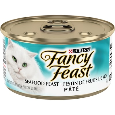 Purina Fancy Feast Pâté Festin de Fruits de Mer, Nourriture Humide pour Chats 85 g 85 g, 1,52 $/100g