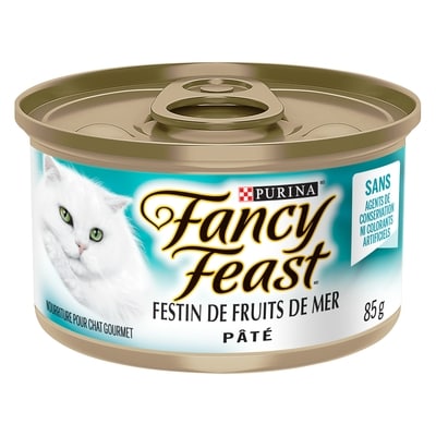 Purina Fancy Feast Pâté Festin de Fruits de Mer, Nourriture Humide pour Chats 85 g 85 g, 1,40 $/100g