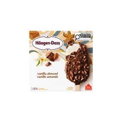 Haagen Dazs Vanilla Almond Ice Cream Bars - 3x88.0 ml | Zehrs