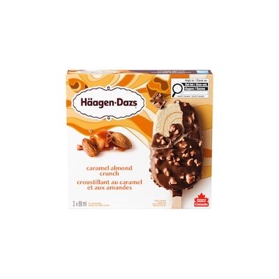 Haagen Dazs Caramel Almond Crunch Ice Cream Bar 3x88.0 ml, $2.08/100ml