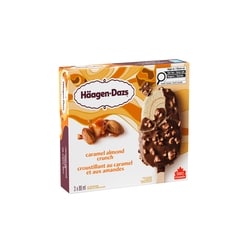 Haagen Dazs Caramel Almond Crunch Ice Cream Bar - 3x88.0 ml | Your