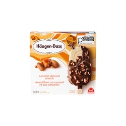 Häagen-Dazs Barre crème glacée Croust. caramel et amandes 3x88.0 ml, 1,89 $/100ml