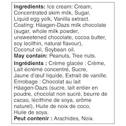 Haagen Dazs Vanilla Milk Ice Cream Bars - 3x88.0 ml | Valumart