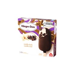 Haagen Dazs Vanilla Dark Ice Cream Bars - 3x88.0 ml | Independent
