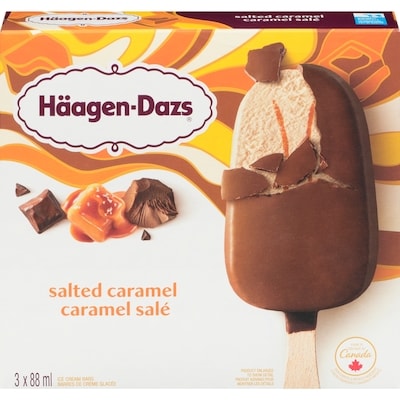 Haagen Dazs Salted Caramel Ice Cream Bars 3x88.0 ml, $2.65/100ml