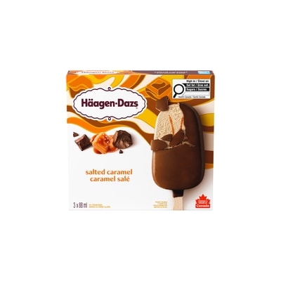Haagen Dazs Salted Caramel Ice Cream Bars 3x88.0 ml, $2.08/100ml