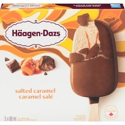 Häagen-Dazs Barres De Crème Glacée Caramel Salé 3x88.0 ml, 2,08 $/100ml