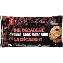 le Choix du Président Gros morceaux de chocolat mi-sucré Le Décadent 226 g, 2,65 $/100g