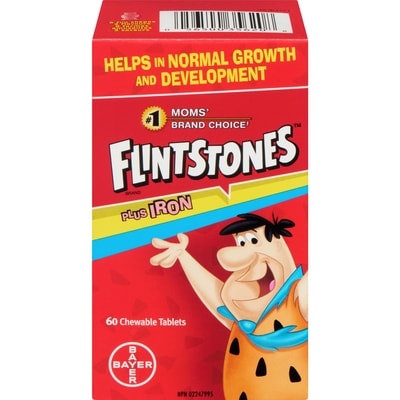 Flintstones Plus Iron Chewable Multivitamin for Kids 60 ea, $0.17/1ea