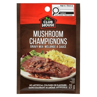 Club House Mushroom Gravy Mix 21 g, $7.10/100g