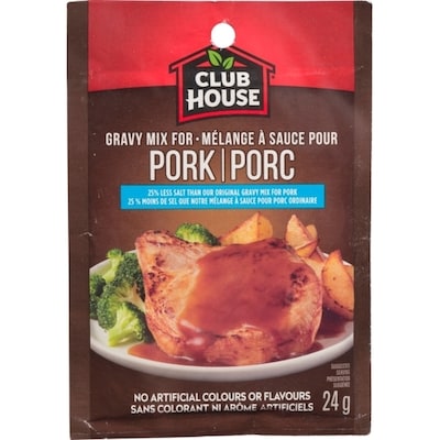 Club House Mélange À Sauce Pour Porc, Moins De Sel 24 g, 10,37 $/100g