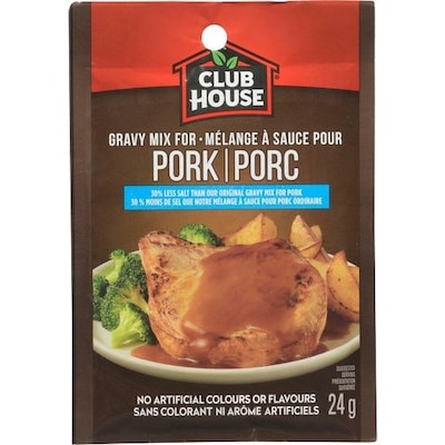 Club House Mélange À Sauce Pour Porc, Moins De Sel 24 g, 10,37 $/100g