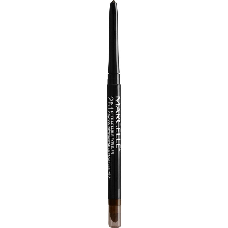 2-in-1 Retractable Eyeliner, Brown