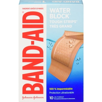 Band-Aid Pansements Tough-Strips 10 ea, 0,60 $/1ch