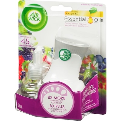 Assainisseur d'air à brancher Freshmatic, Recharges d'huile parfumée, Baies des champs, 1+1