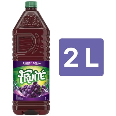 Fruité Boisson aux raisins 2 l, 0,19 $/100ml