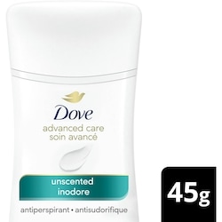 Dove Soin Avancé Antisudorifique Inodore 45 g, 13,31 $/100g