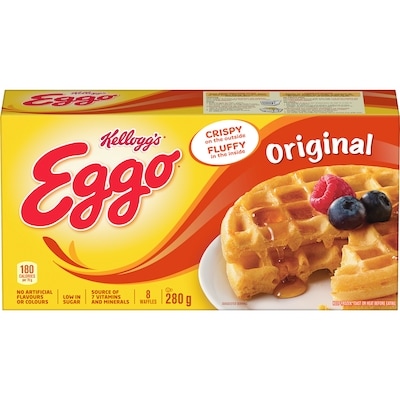 Kelloggs Eggo Original Waffles, 8 waffles 280 g, $1.53/100g