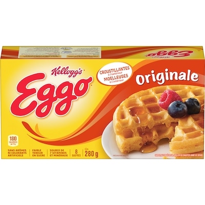 Kellogg’s Gaufres Eggo Originale, 8 gaufres 280 g, 1,07 $/100g