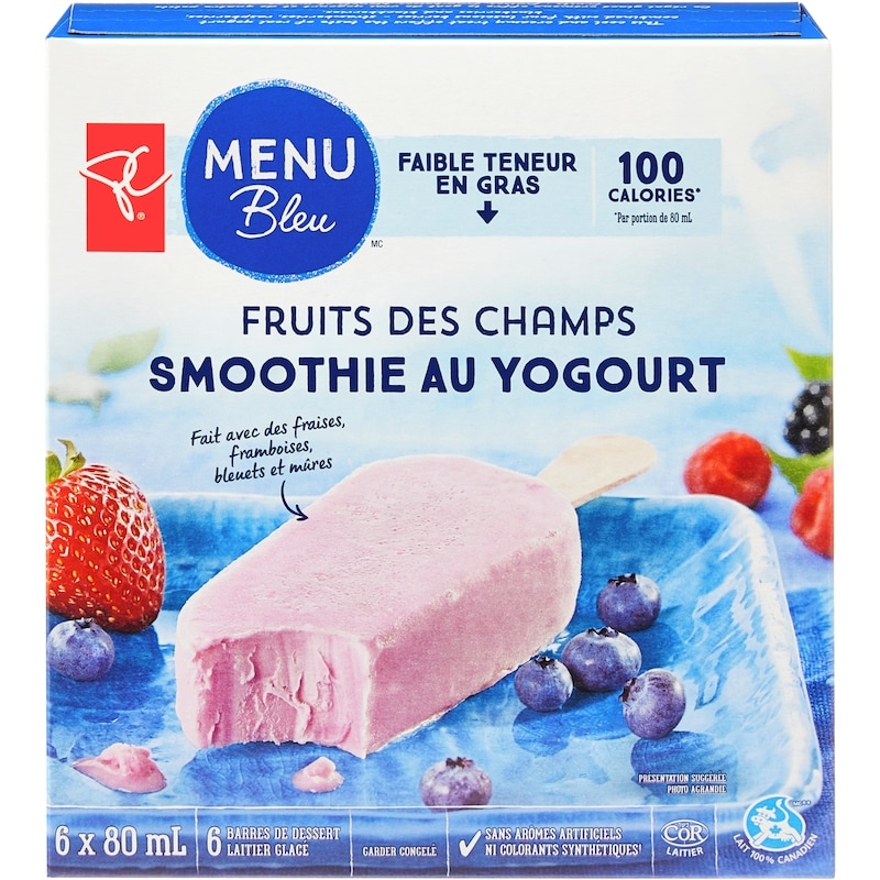 Field Berry Yogurt Smoothie Frozen Bars