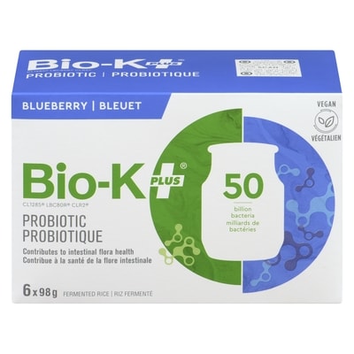 Bio K+ Bio-K+ Organic Rice, Blueberry 6-Pack 6x98.0 g, $4.08/100g