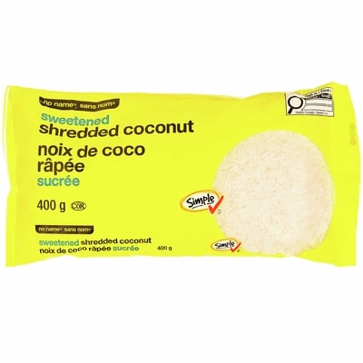 No Name Sweetened Shredded Coconut 400 g, $1.75/100g