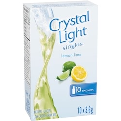 Crystal Light Singles, Lemon Lime - 36 g | Atlantic Superstore