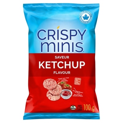 Quaker Galettes de riz brun Crispy Minis Saveur Ketchup 100 g, 3,79 $/100g