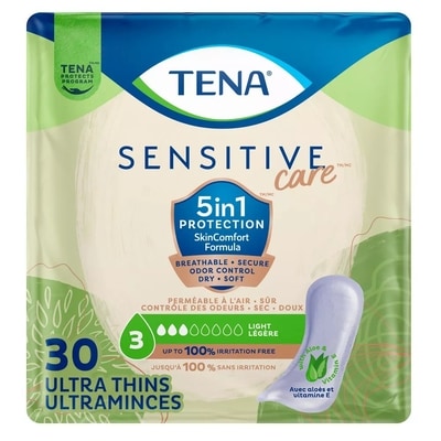 Tena Sensitive Care Ultra Thin Incontinence Pads 30ct 30 ea, $0.30/1ea